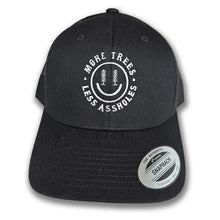 Load image into Gallery viewer, More Trees Embroidered Happyface Hat
