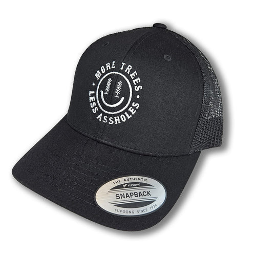 More Trees Embroidered Happyface Hat