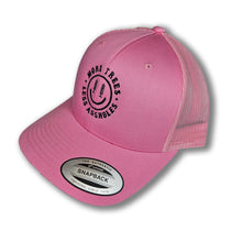 Load image into Gallery viewer, More Trees Embroidered Happyface Hat
