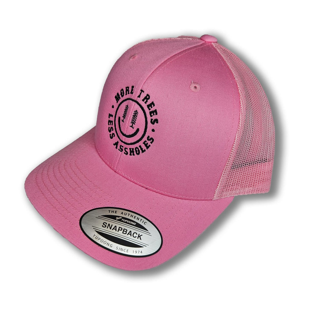 More Trees Embroidered Happyface Hat