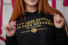 Load image into Gallery viewer, Less People Women&#39;s Cropped Pullover Hoodie
