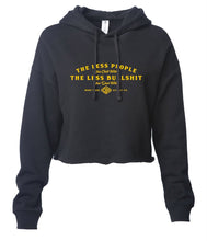 Load image into Gallery viewer, Less People Women&#39;s Cropped Pullover Hoodie
