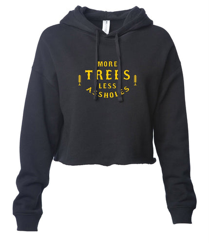More Trees Women's Cropped Pullover Hoodie