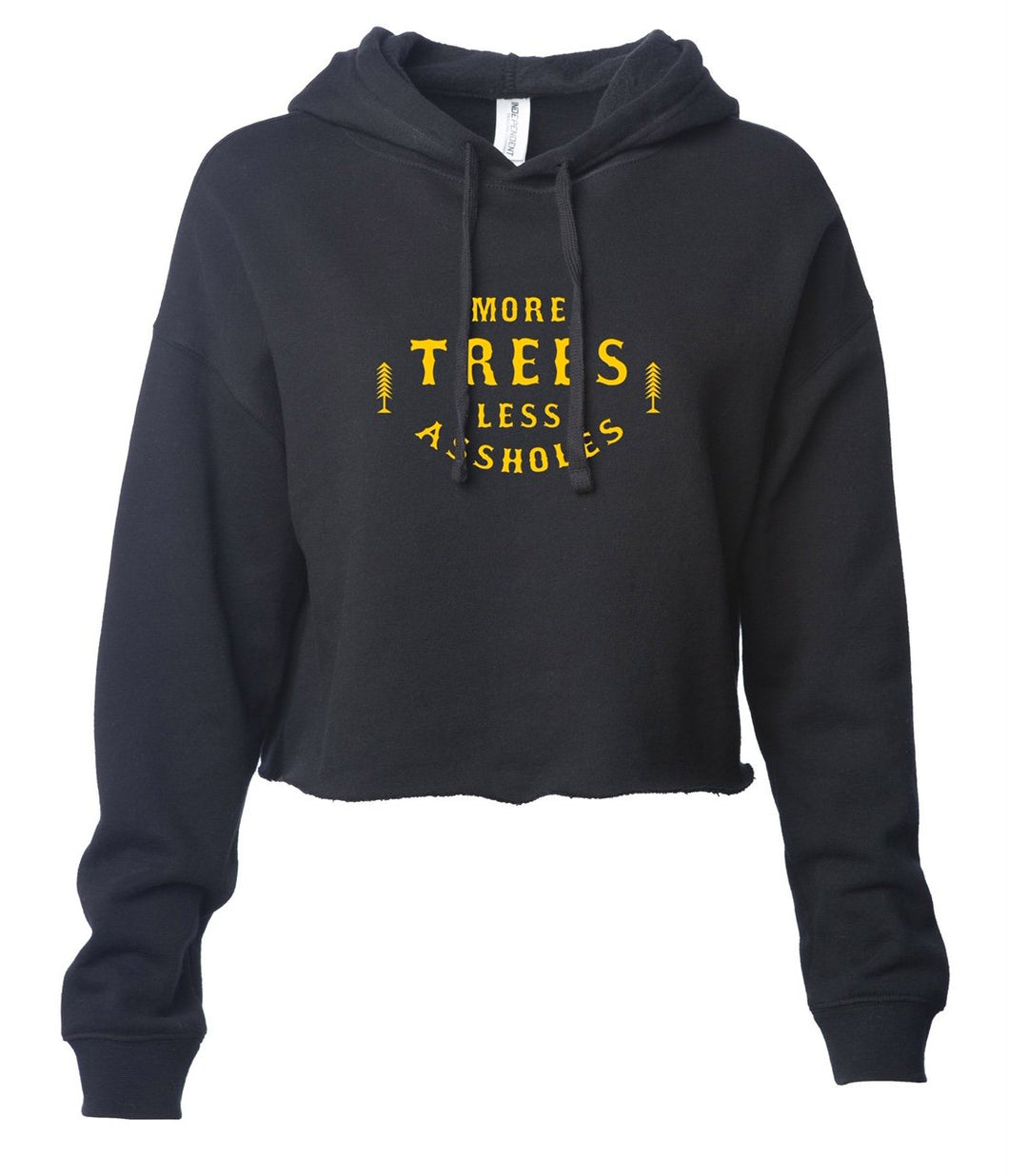 More Trees Women's Cropped Pullover Hoodie